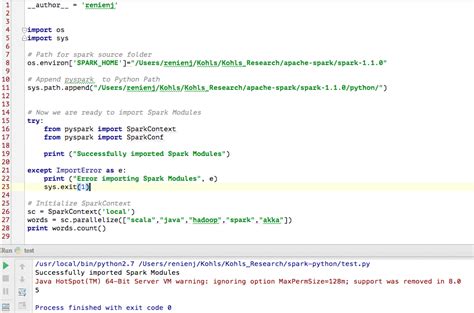 how to write pyspark code in pycharm