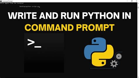 how to write python code in command prompt