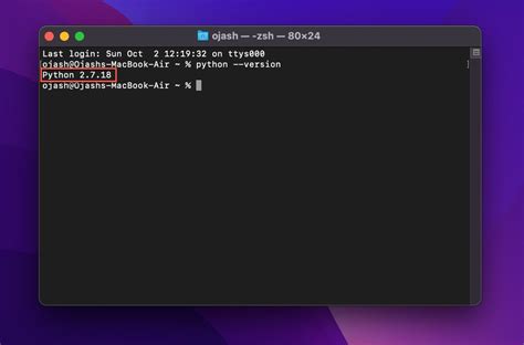 how to write python code in terminal mac