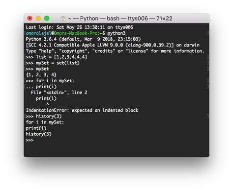 how to write python code in terminal windows