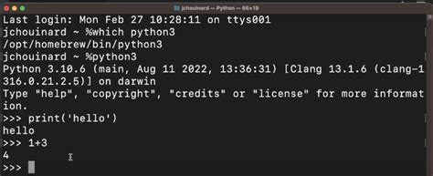how to write python program in linux terminal