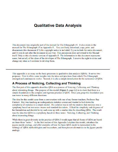 how to write qualitative data analysis for dissertation