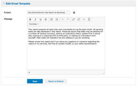 how to write report email