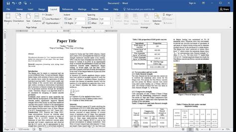 how to write research paper in ms word