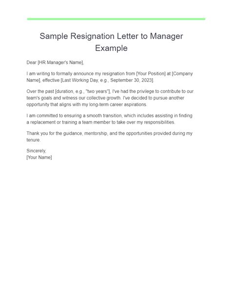 how to write resignation letter to branch manager