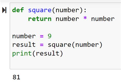 how to write square in python code