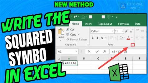 how to write squared in excel mac