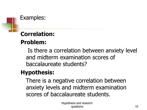 how to write statement of the problem in correlational research