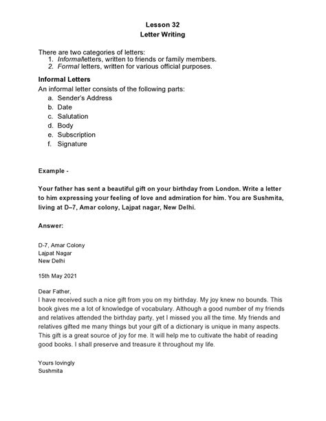how to write subscription in informal letter