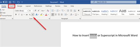 how to write superscript in word mac