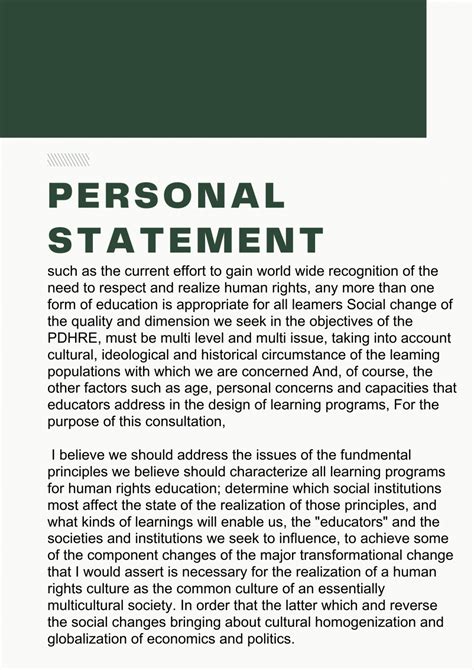 how to write supporting statement example
