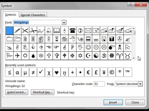 how to write symbols in ms word