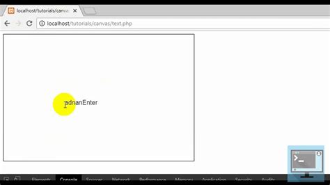 how to write text in canvas js