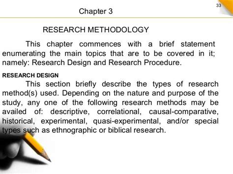 how to write the methodology of a thesis