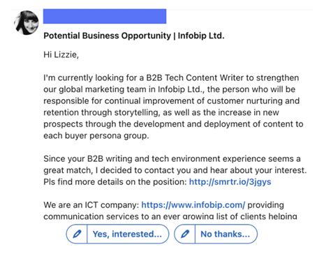 how to write to a recruiter on linkedin