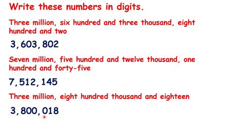 how to write twenty five million in numbers