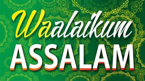 how to write walaikum salam in english