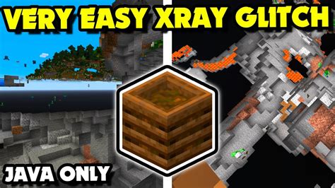 how to xray glitch in minecraft java