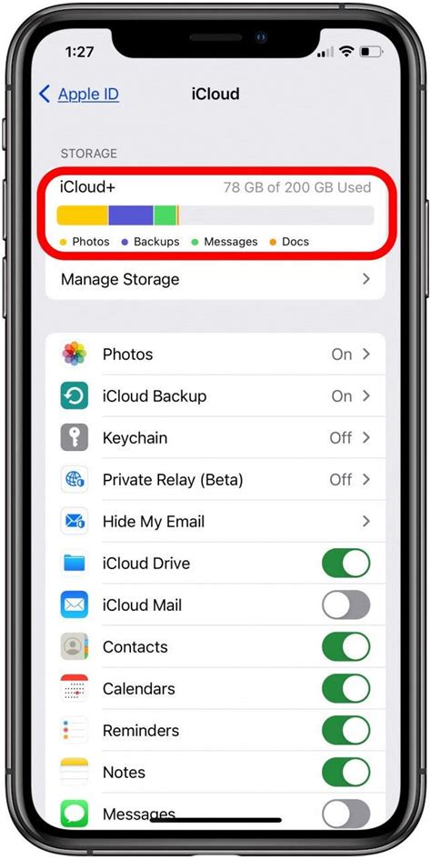 how to.clear iphone icloud space