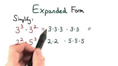 how to.write an algebraic expression in expanded form