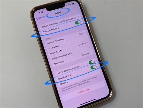 how.to.make.esim.primary sim on.iphone