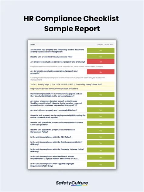 hr compliance report format in excel
