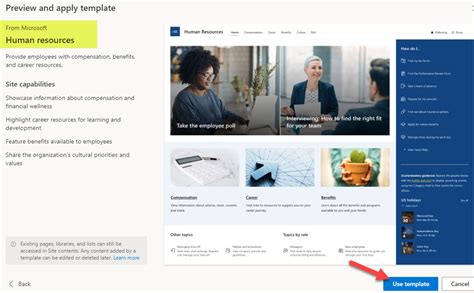 hr sharepoint site examples