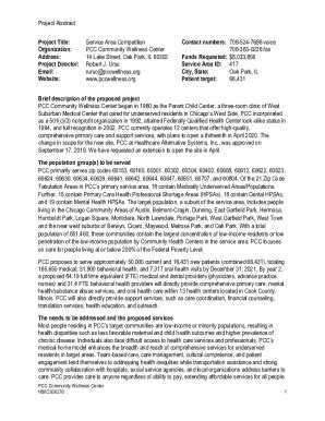 hrsa project abstract summary form