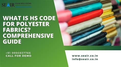 hs code for polyester fabric sample
