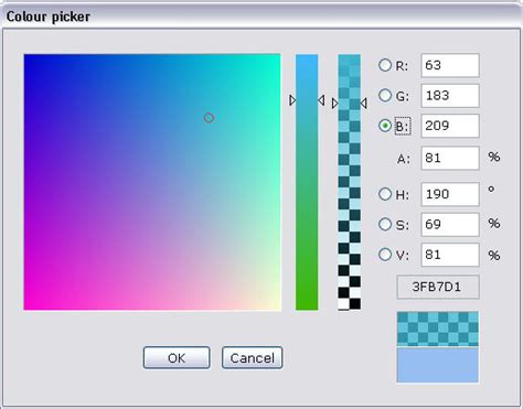 hsv color code picker