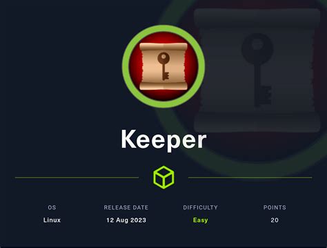 Htb Keeper Walkthrough