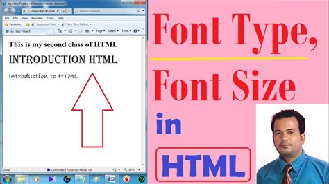 html code for increasing font size