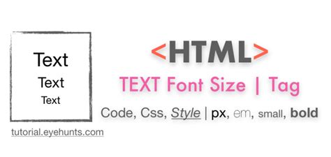 html code for small font size