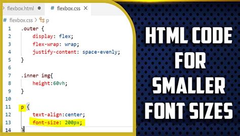 html code for smaller font size