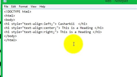 html code for text align justify