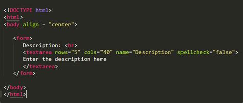 html code for text box