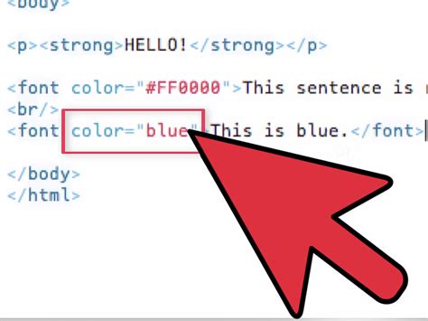 html code for text color change