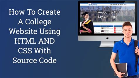 html code to create a website for university
