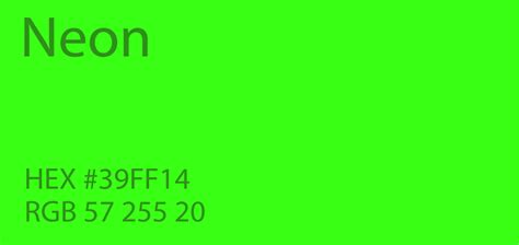 html color code neon green