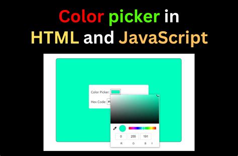 html color picker input