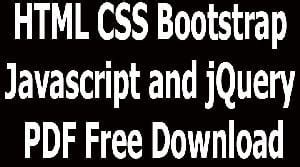 html css javascript pdf free download 2022