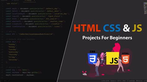 html css javascript projects for beginners github