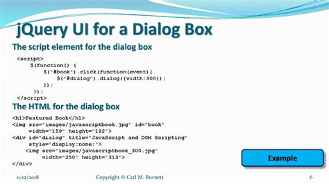 html dialog box example