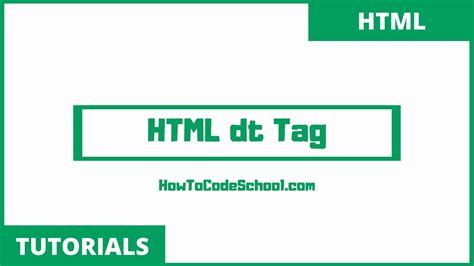 tag HTML dt
