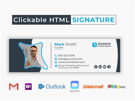 html email signature template codepen