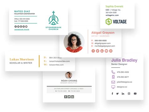 html email signature template generator