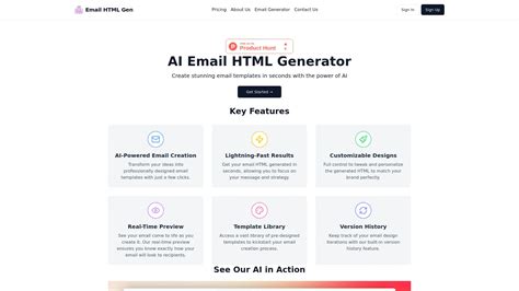 html email template builder ai