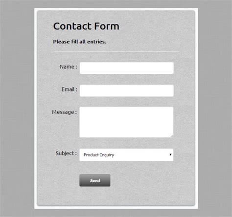 html form style examples