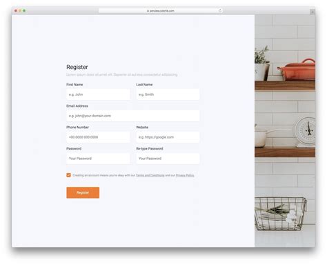 Html Form Template Css