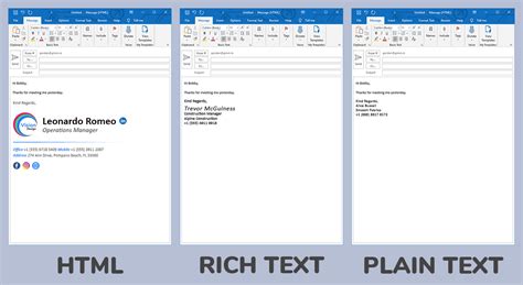html format plain text